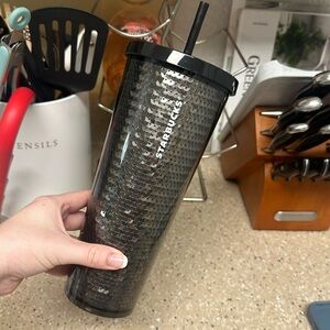 Black sparkle tumbler cup Starbucks
